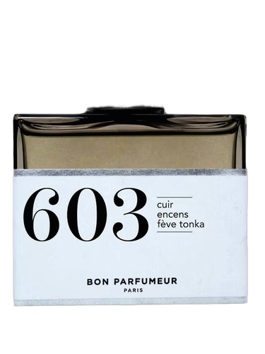603 cuir, encens, fève tonka