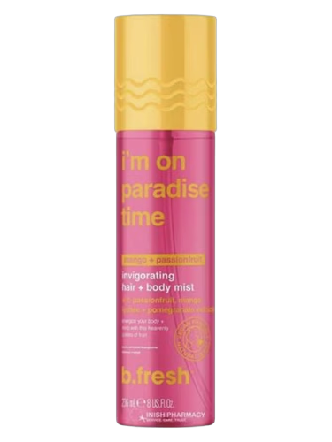 i'm on paradise time invigorating hair + body mist
