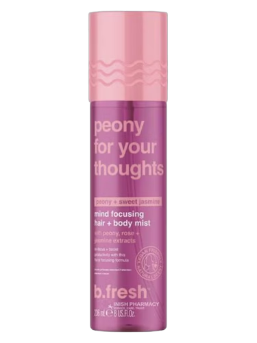 peony for your thoughts mind focusing hair + body mist
