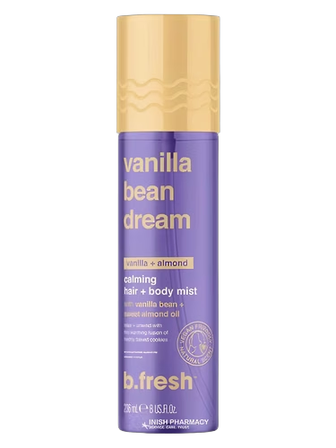 vanilla bean dream calming hair + body mist by b.fresh